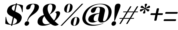 Misticaly Extra Bold Italic Font OTHER CHARS