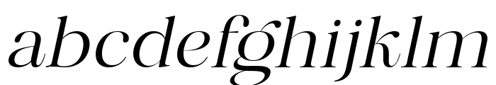 Misticaly Light Italic Font LOWERCASE