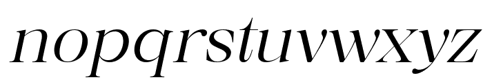 Misticaly Light Italic Font LOWERCASE