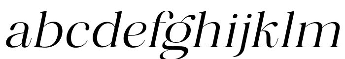 Misticaly-LightItalic Font LOWERCASE