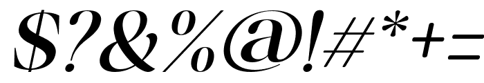 Misticaly Medium Italic Font OTHER CHARS