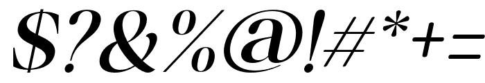 Misticaly-MediumItalic Font OTHER CHARS