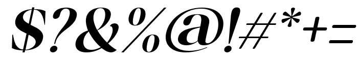 Misticaly Semi Bold Italic Font OTHER CHARS