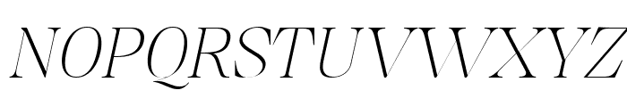 Misticaly Thin Italic Font UPPERCASE
