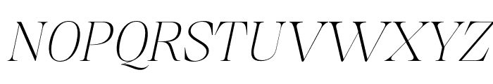 Misticaly-ThinItalic Font UPPERCASE