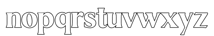 MistleOutline-Bold Font LOWERCASE