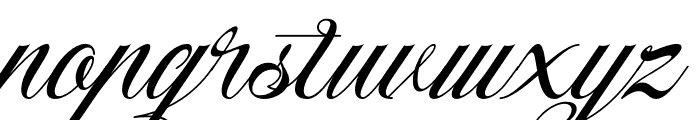 Mistletoe Magic Italic Font LOWERCASE