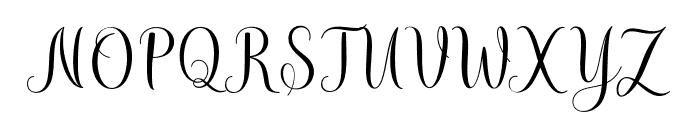 MistletoeScript Font UPPERCASE