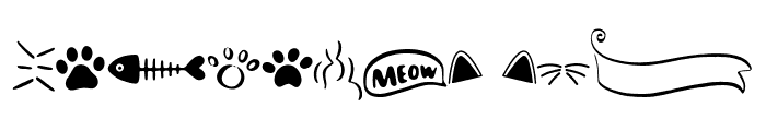 Misty The Cat Doodles Font UPPERCASE