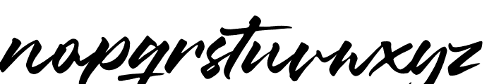 MistyBlack Font LOWERCASE