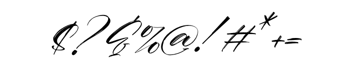 Mistyca Brush Italic Font OTHER CHARS