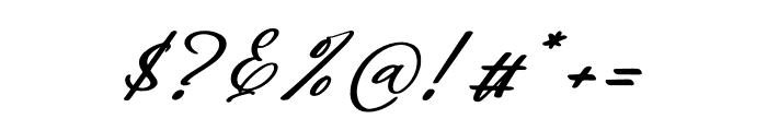 Mitchella Italic Font OTHER CHARS