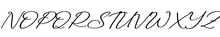 Mitchella Italic Font UPPERCASE