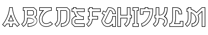 Mitohan Stroke Regular Font UPPERCASE