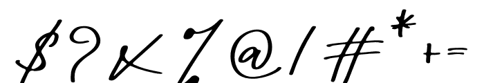 Moana Script Font OTHER CHARS