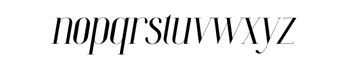 Mobilen Display Italic Font LOWERCASE
