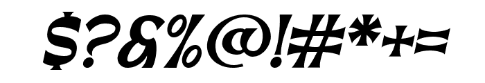 Mochaik Italic Font OTHER CHARS