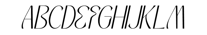 Mochira Light Italic Font UPPERCASE