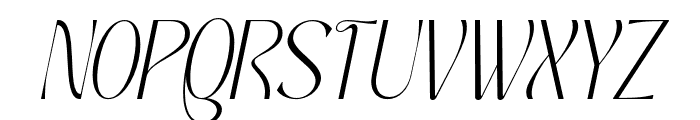 Mochira Light Italic Font UPPERCASE
