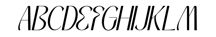 Mochira Regular Italic Font UPPERCASE