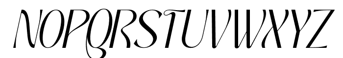 Mochira Regular Italic Font UPPERCASE