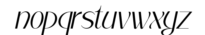 Mochira Regular Italic Font LOWERCASE