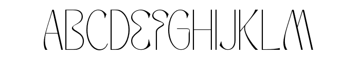 Mochira Thin Font UPPERCASE