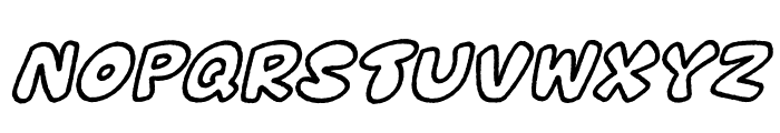 Mockind Easter Outline Italic Font LOWERCASE
