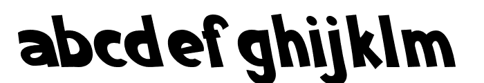 Mocklips-Oblique Font LOWERCASE
