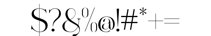 Mocktaile Typeface Regular Font OTHER CHARS