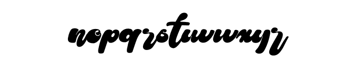 Moctune Font LOWERCASE