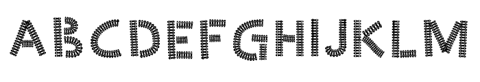 Model Railway Font UPPERCASE