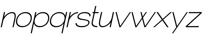 Moderan Italic Font LOWERCASE