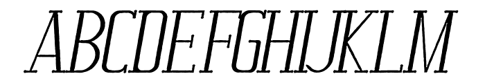 Moderate Italic Font UPPERCASE