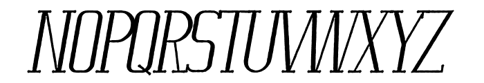 Moderate Italic Font UPPERCASE