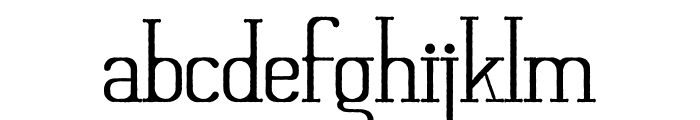 Moderate Font LOWERCASE