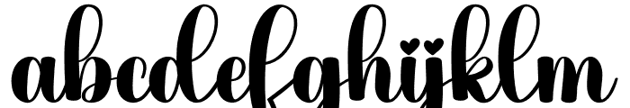 Modern Christmas Font LOWERCASE