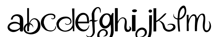 Modern Cute Font LOWERCASE