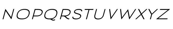 Modern Deluxe Smooth Italic Font LOWERCASE