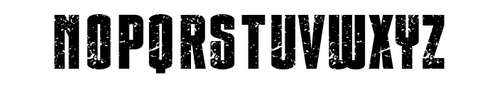 Modern Grunge Font LOWERCASE