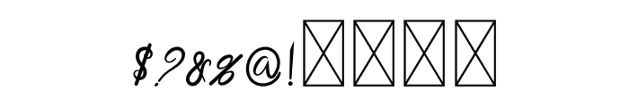 Modern Hand Written Font OTHER CHARS