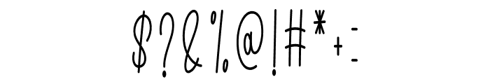 Modern Handwriting Font OTHER CHARS