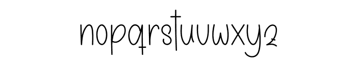 Modern Handwriting Font LOWERCASE