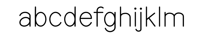 Modern Sans Font LOWERCASE