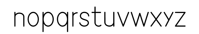Modern Sans Font LOWERCASE