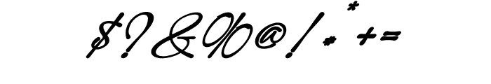 Modern Signature Bold Italic Font OTHER CHARS