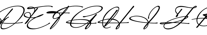 Modern Signature Bold Italic Font UPPERCASE