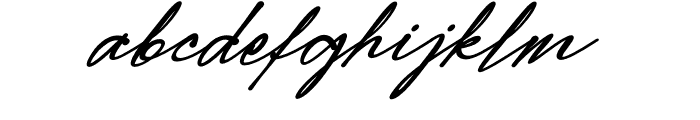 Modern Signature Bold Italic Font LOWERCASE