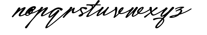 Modern Signature Bold Italic Font LOWERCASE