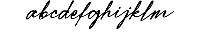 Modern Signature Bold Font LOWERCASE